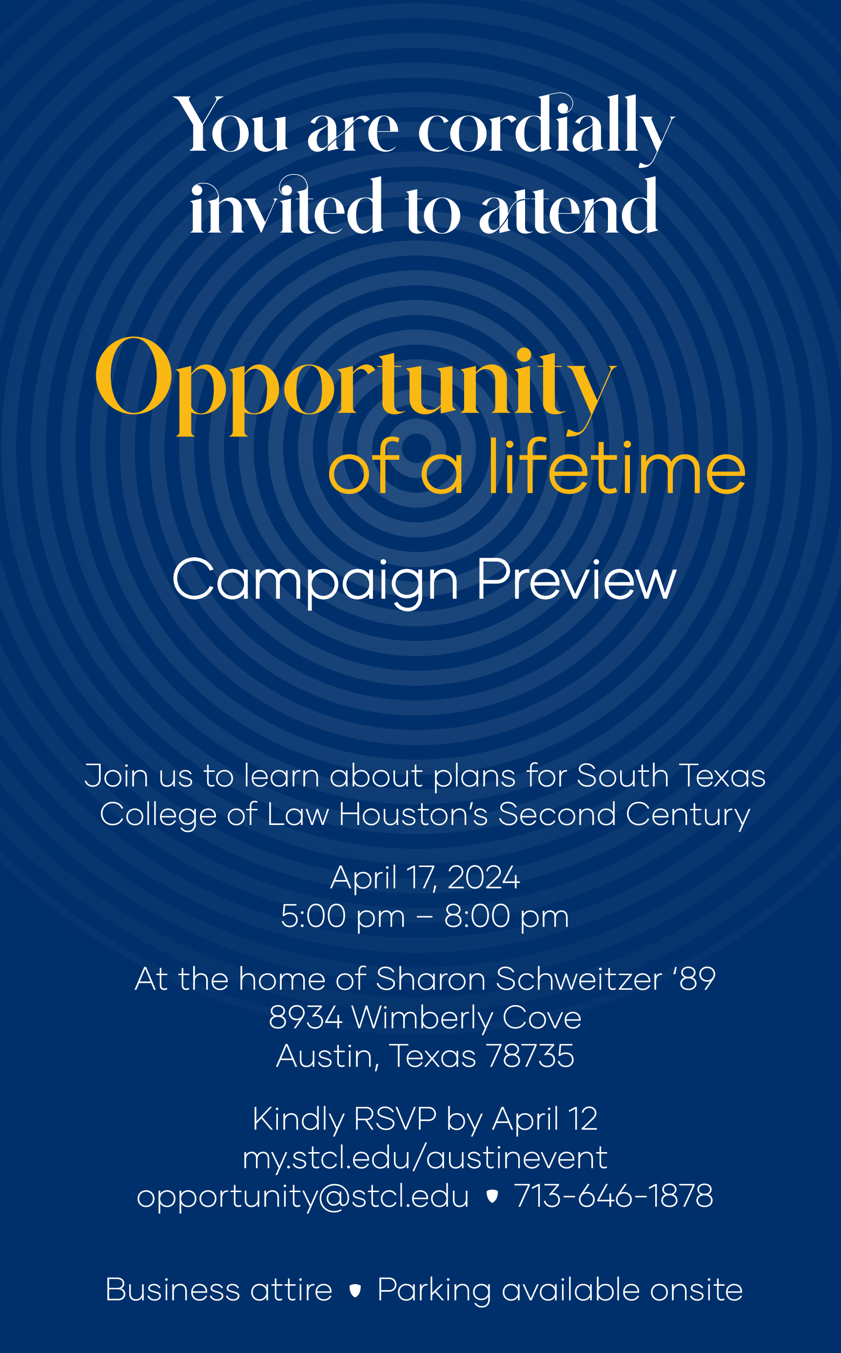 Austin Campaign Preview Invite