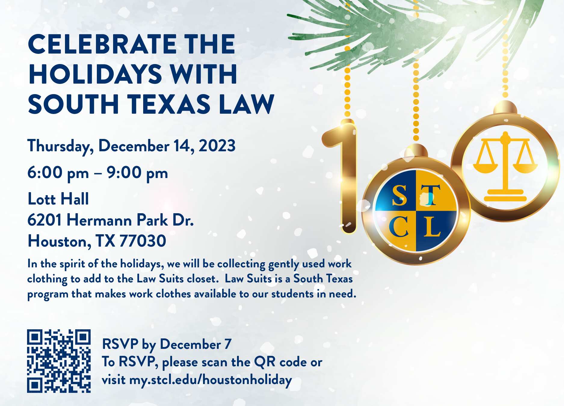 Houston Holiday Party Invite